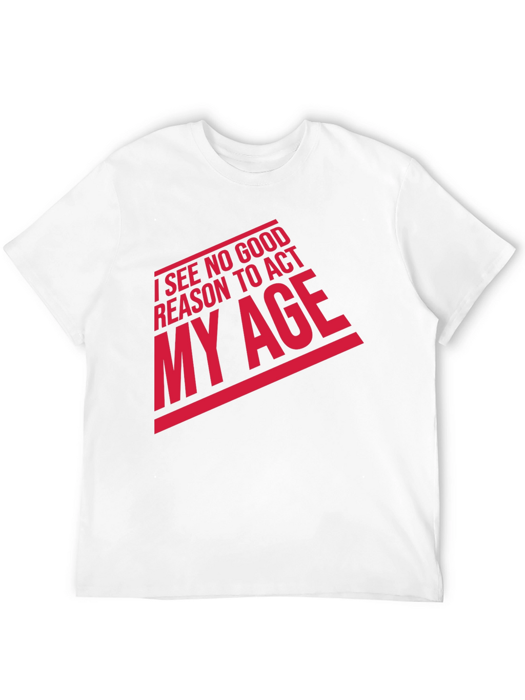Funny Act My Age Graphic Tee - Black