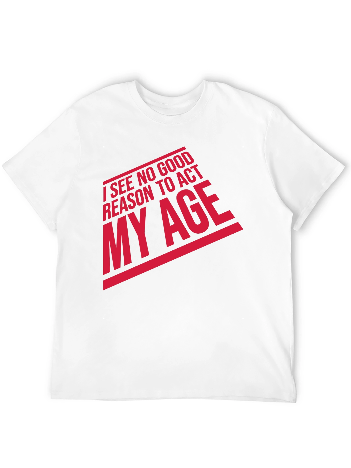 Funny Act My Age Graphic Tee - Black