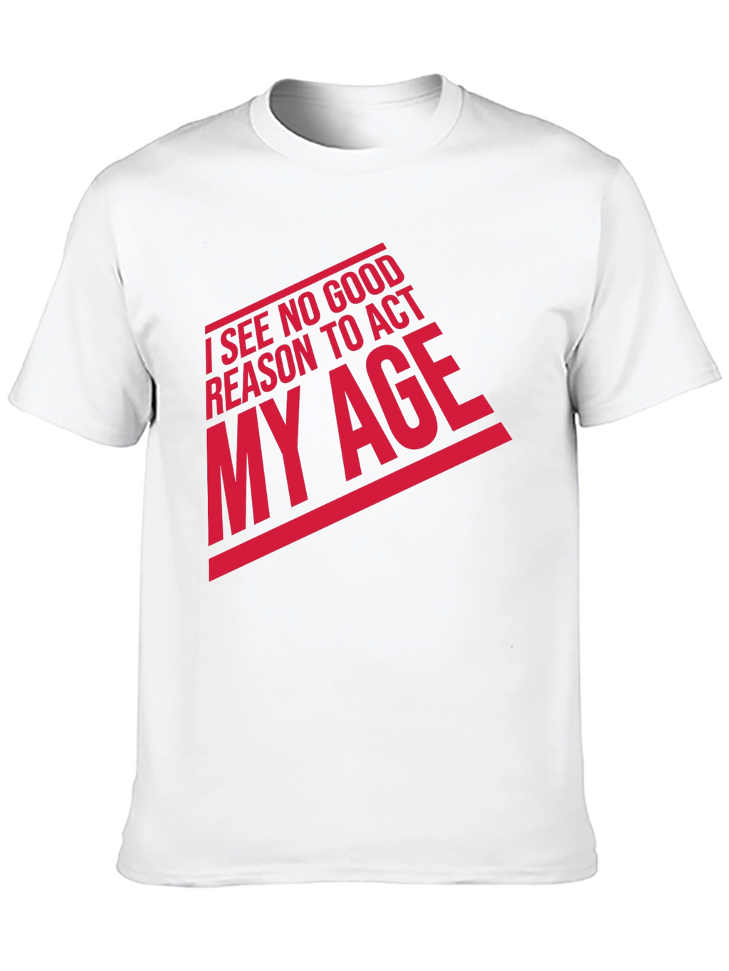 Funny Act My Age Graphic Tee - Black