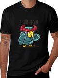 I Hate People Owl Graphic Tee - Black Cotton