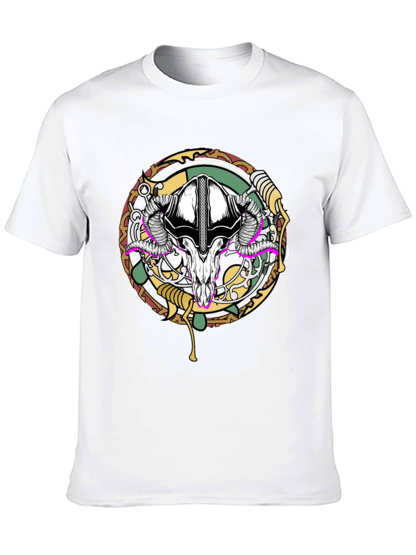 Skull Graphic Print Black T-Shirt