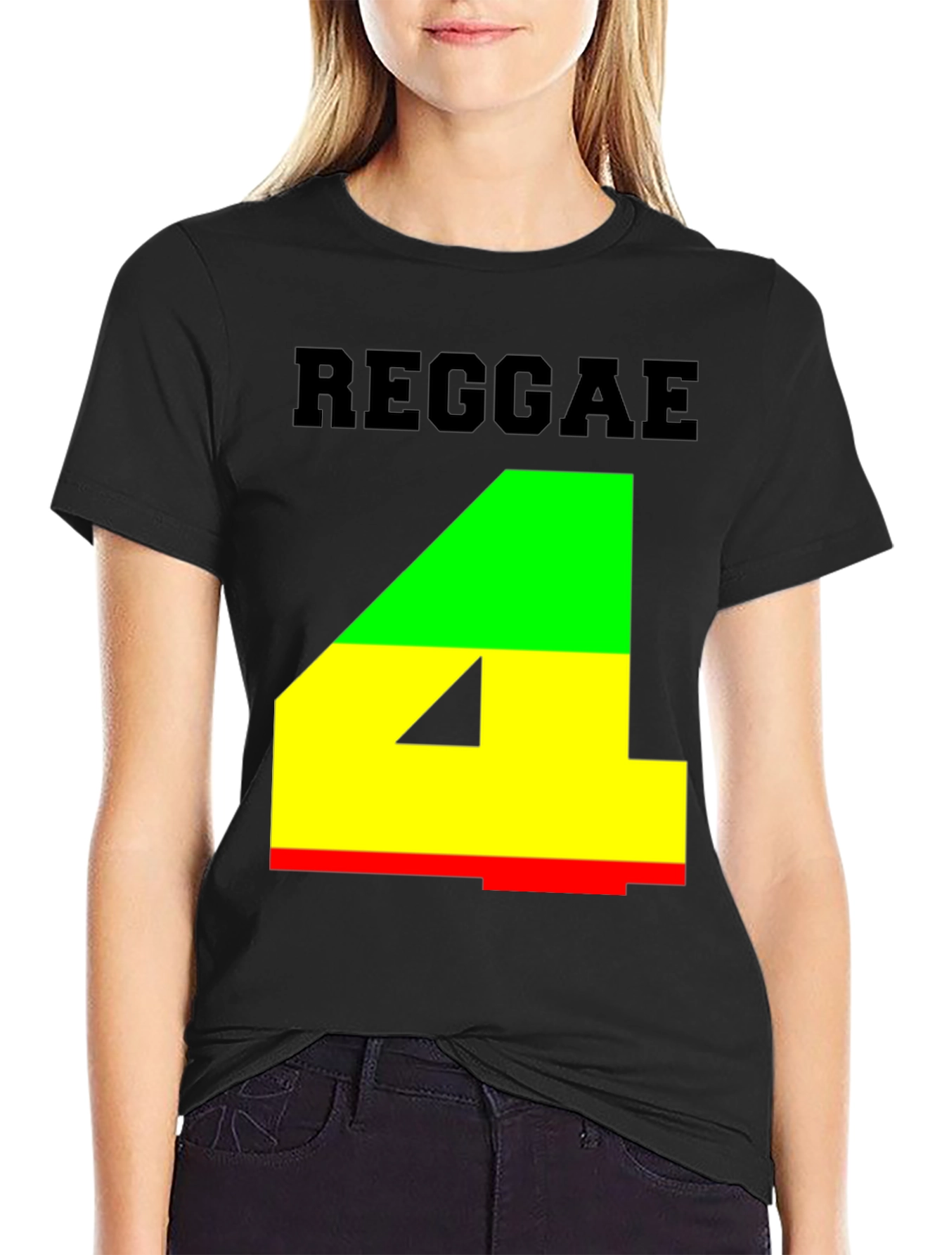 Reggae 4 T-Shirt - Rasta Colors