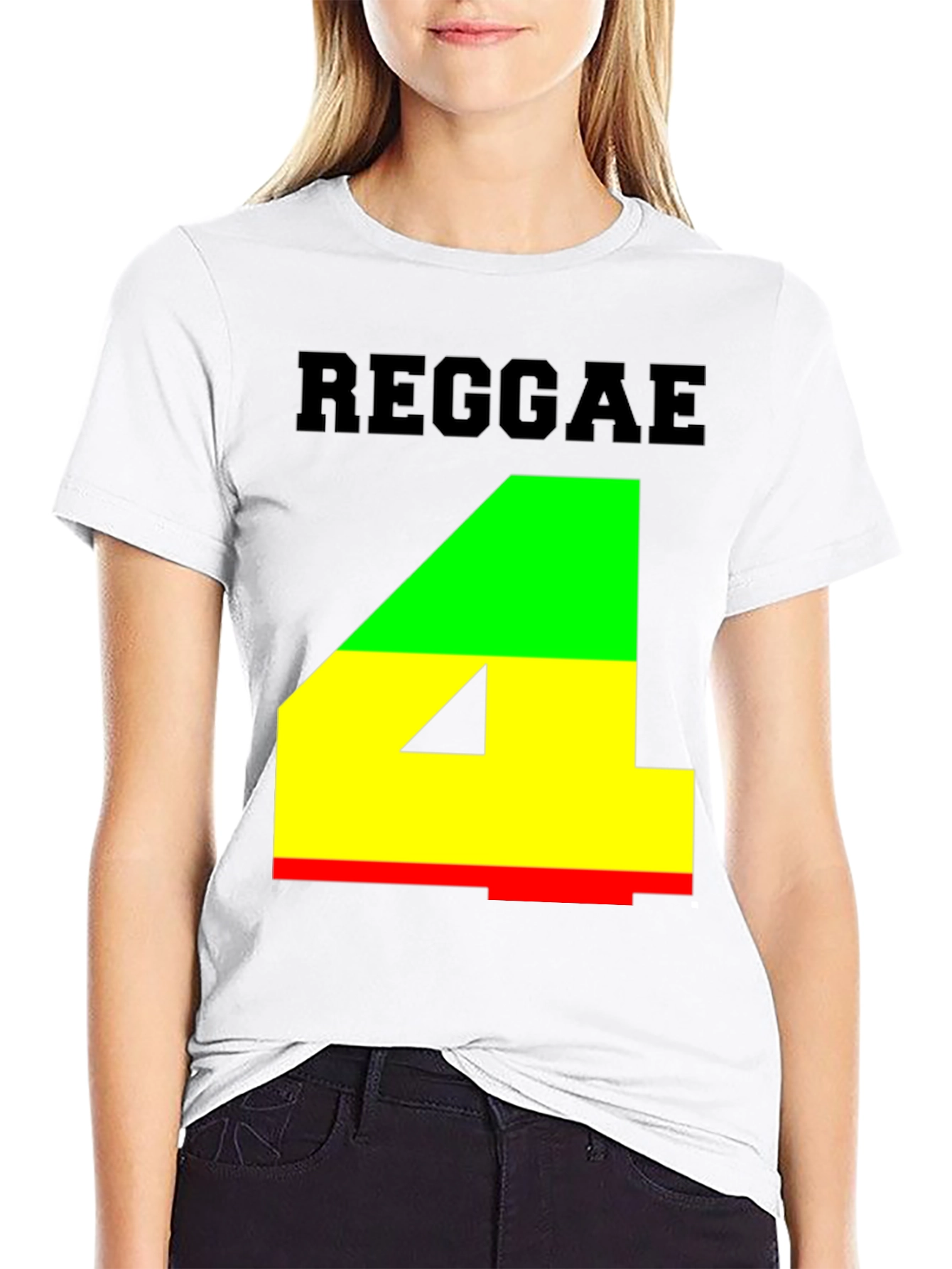 Reggae 4 T-Shirt - Rasta Colors