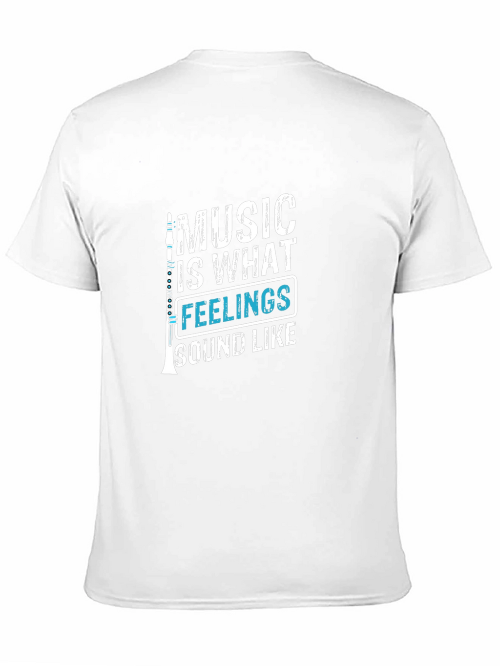 Music is What Feelings Sound Like Black T-Shirt