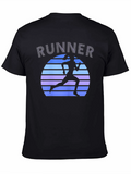 Runner Graphic Tee - Retro Style
