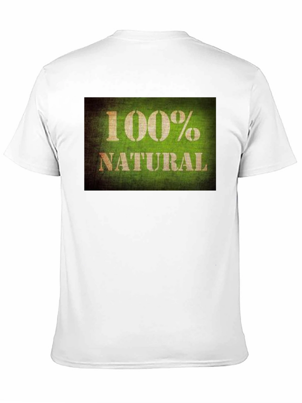 100% Natural Graphic Tee - Soft Black Cotton T-Shirt