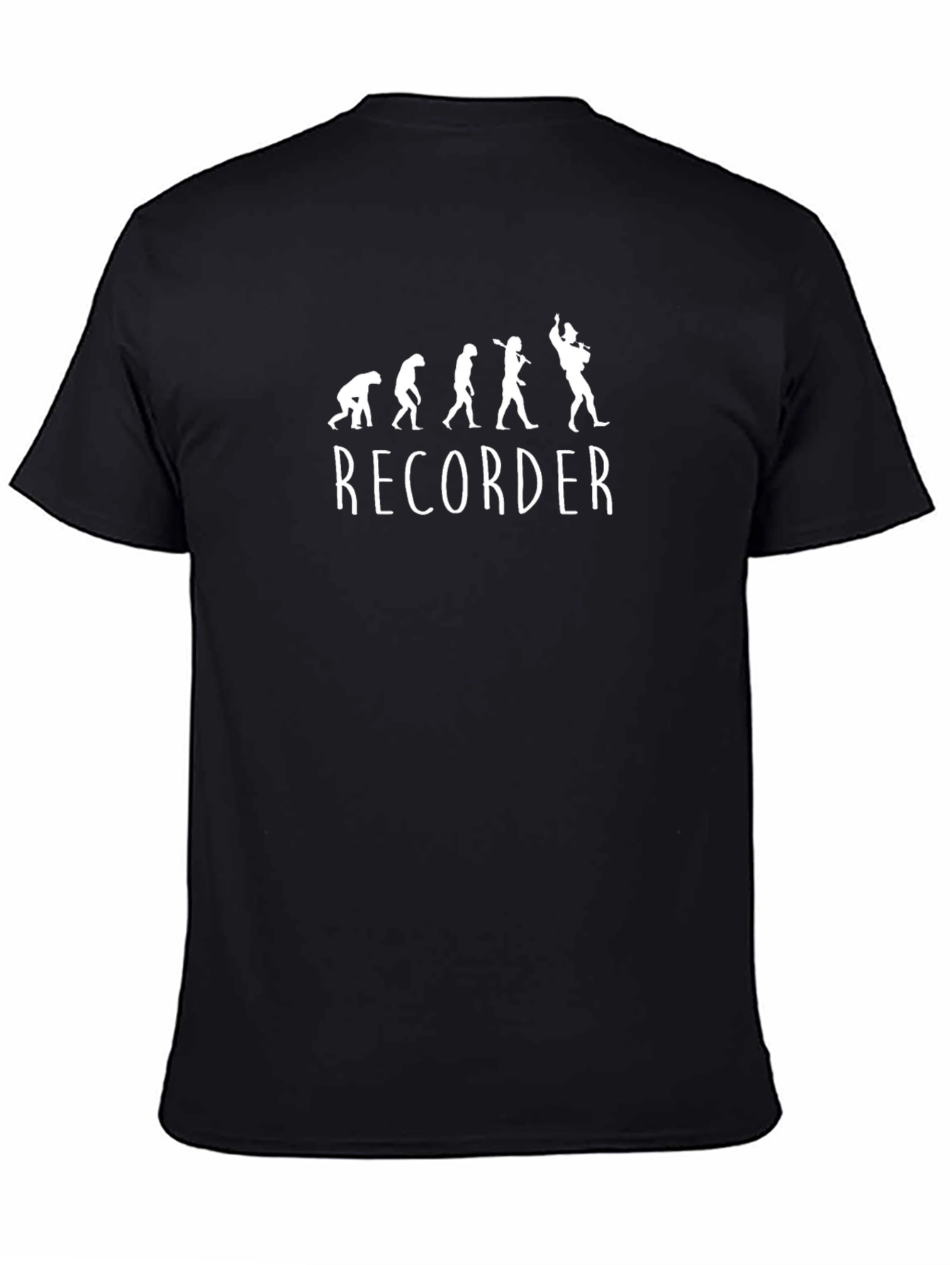 Evolution of Recorder Player T-Shirt - Music Humor Tee