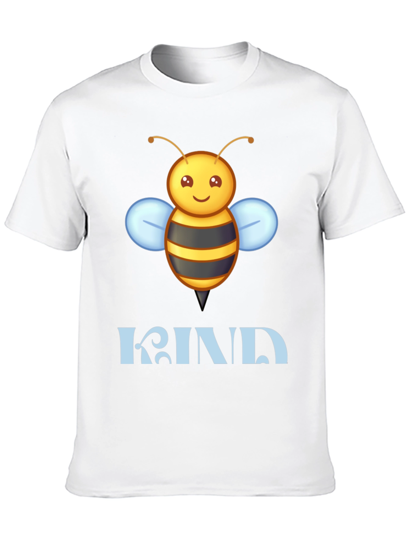 Be Kind Bee Graphic Tee - Black Cotton T-Shirt