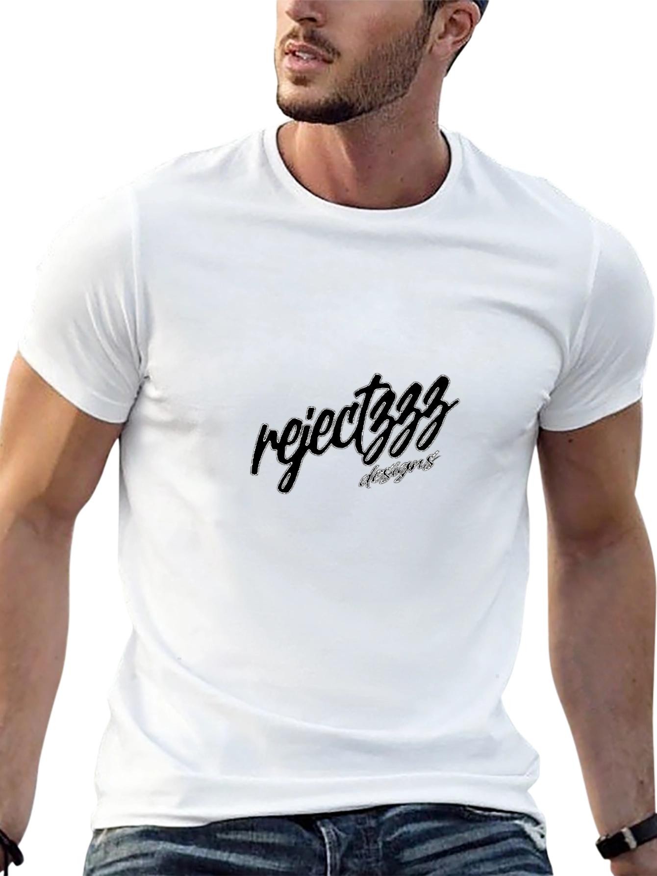 Reject 333 Designs Black T-Shirt - Modern Graphic Tee