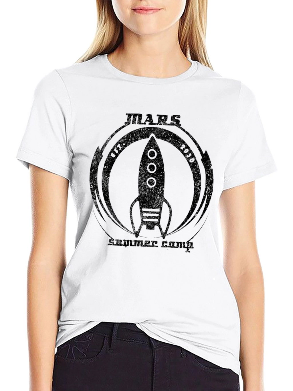 Mars Summer Camp Rocket Graphic Tee