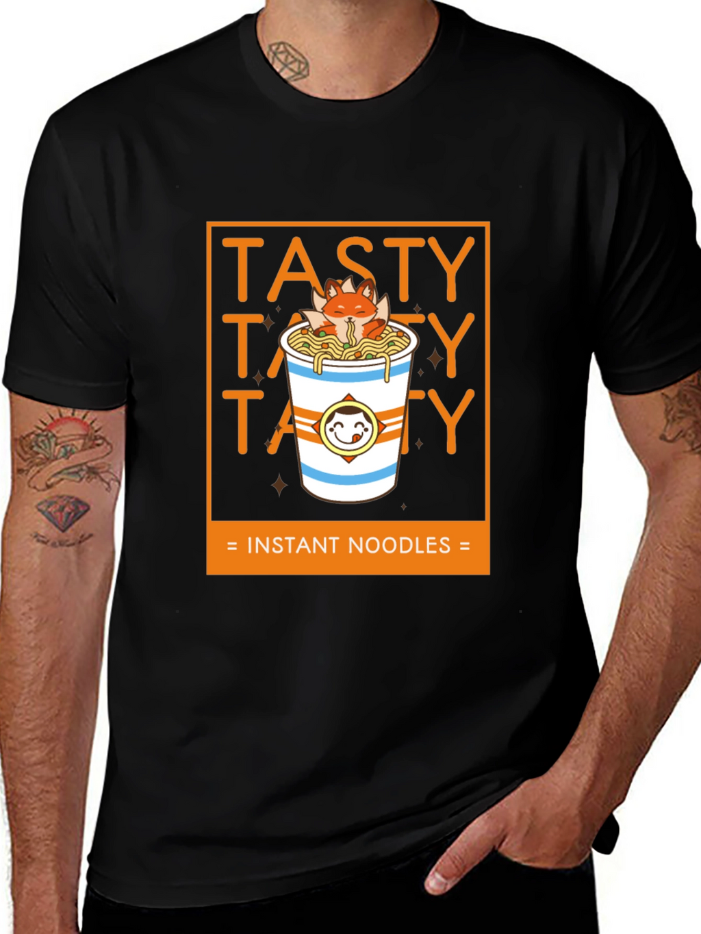 Tasty Instant Noodles Graphic T-Shirt