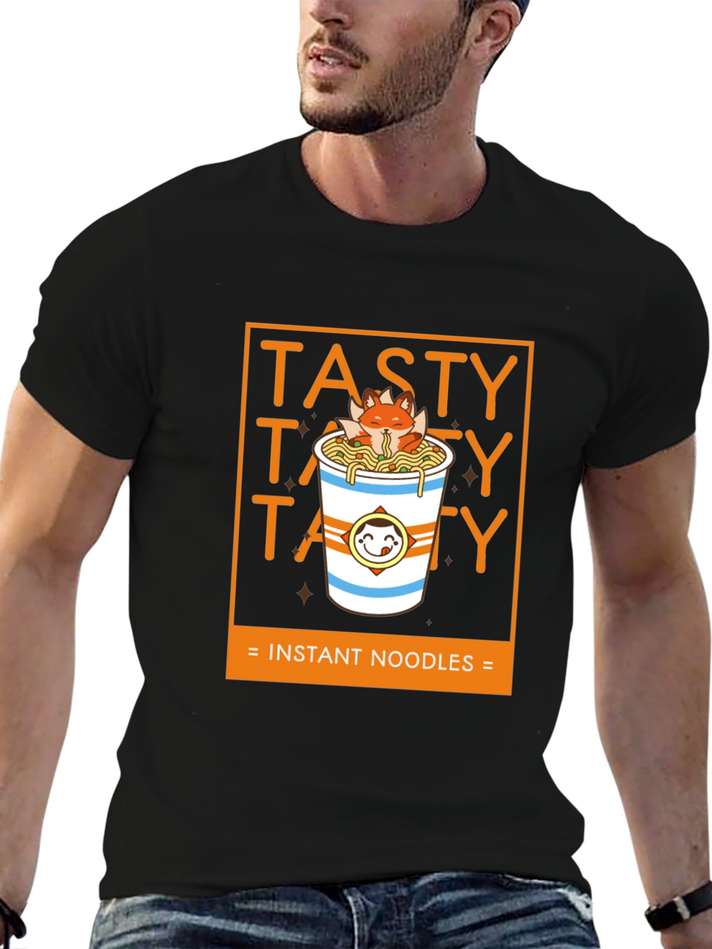 Tasty Instant Noodles Graphic T-Shirt