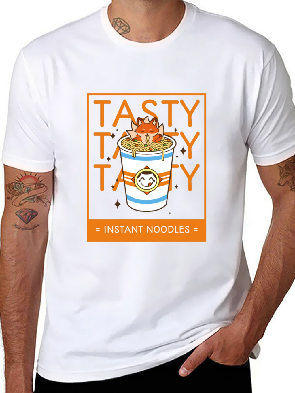Tasty Instant Noodles Graphic T-Shirt