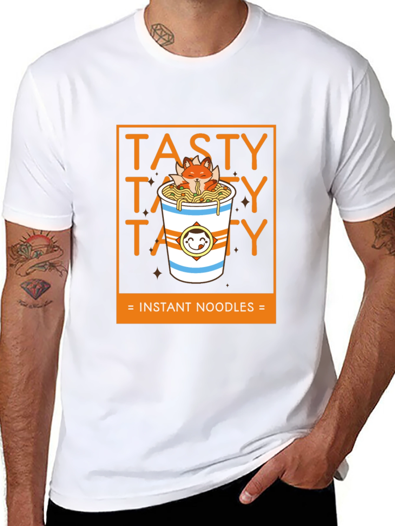 Tasty Instant Noodles Graphic T-Shirt