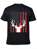 Patriotic Deer Hunting Graphic Tee