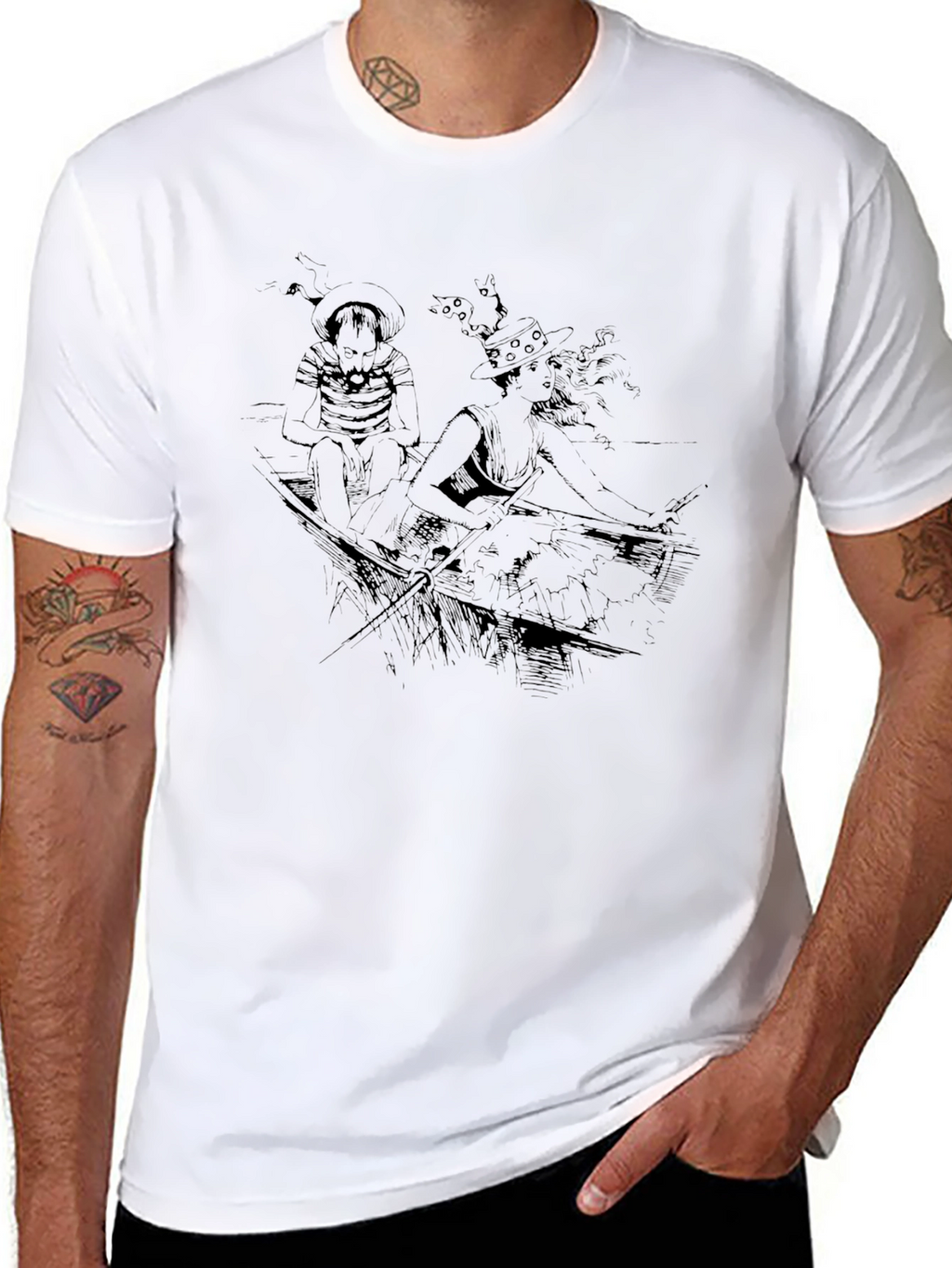 Artistic Black Graphic Tee