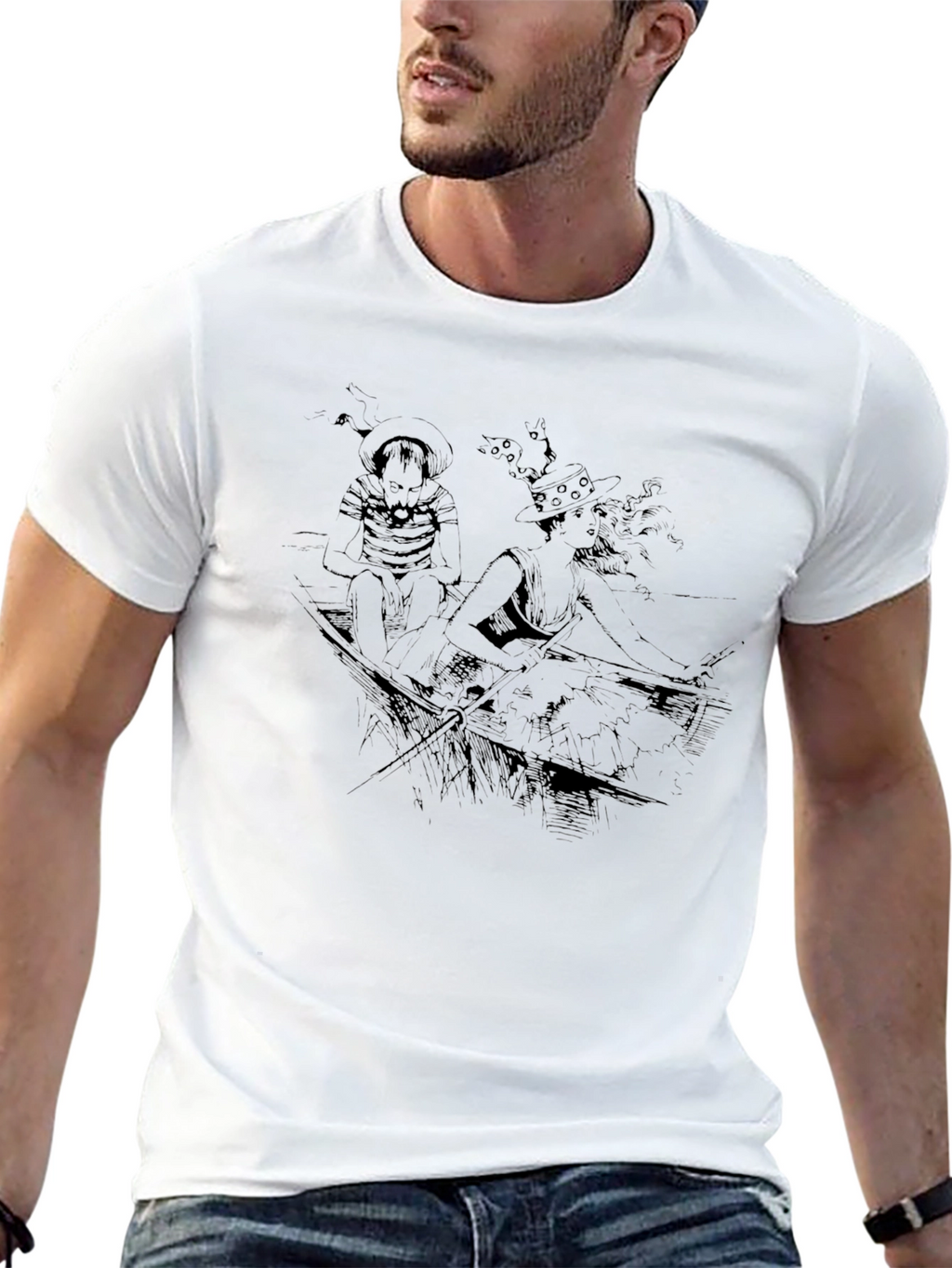 Artistic Black Graphic Tee