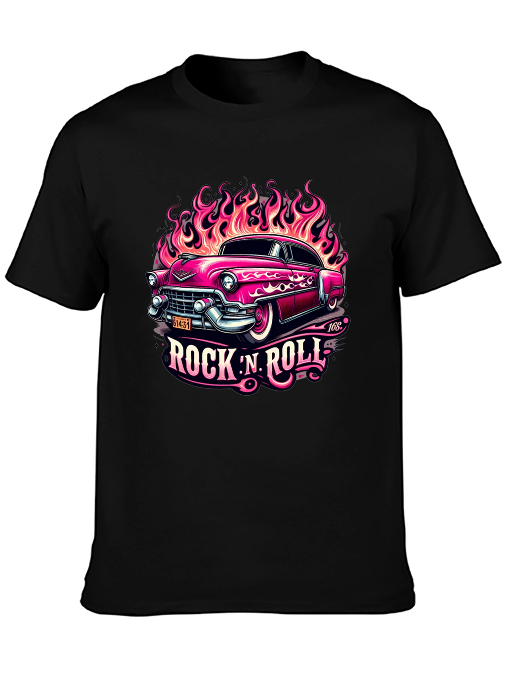 Rock N Roll Classic Car Graphic Tee