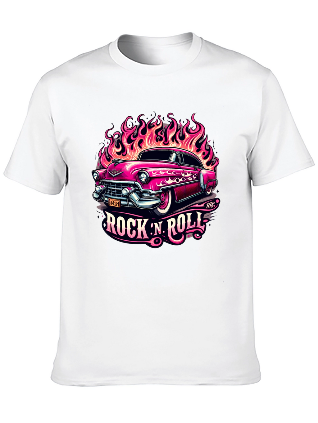Rock N Roll Classic Car Graphic Tee