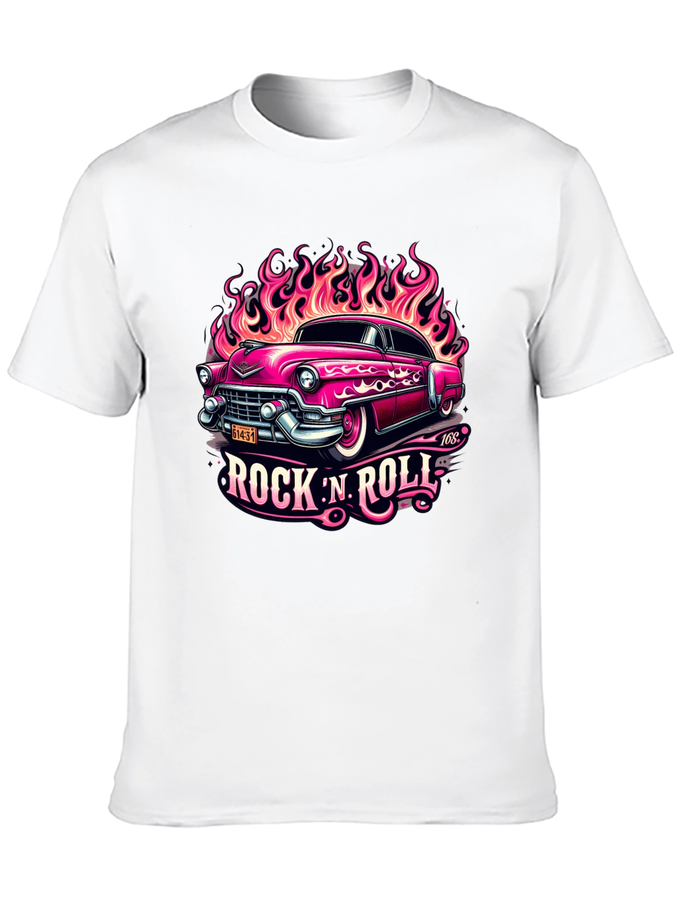 Rock N Roll Classic Car Graphic Tee