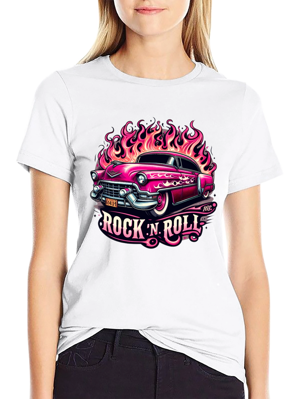 Rock N Roll Classic Car Graphic Tee