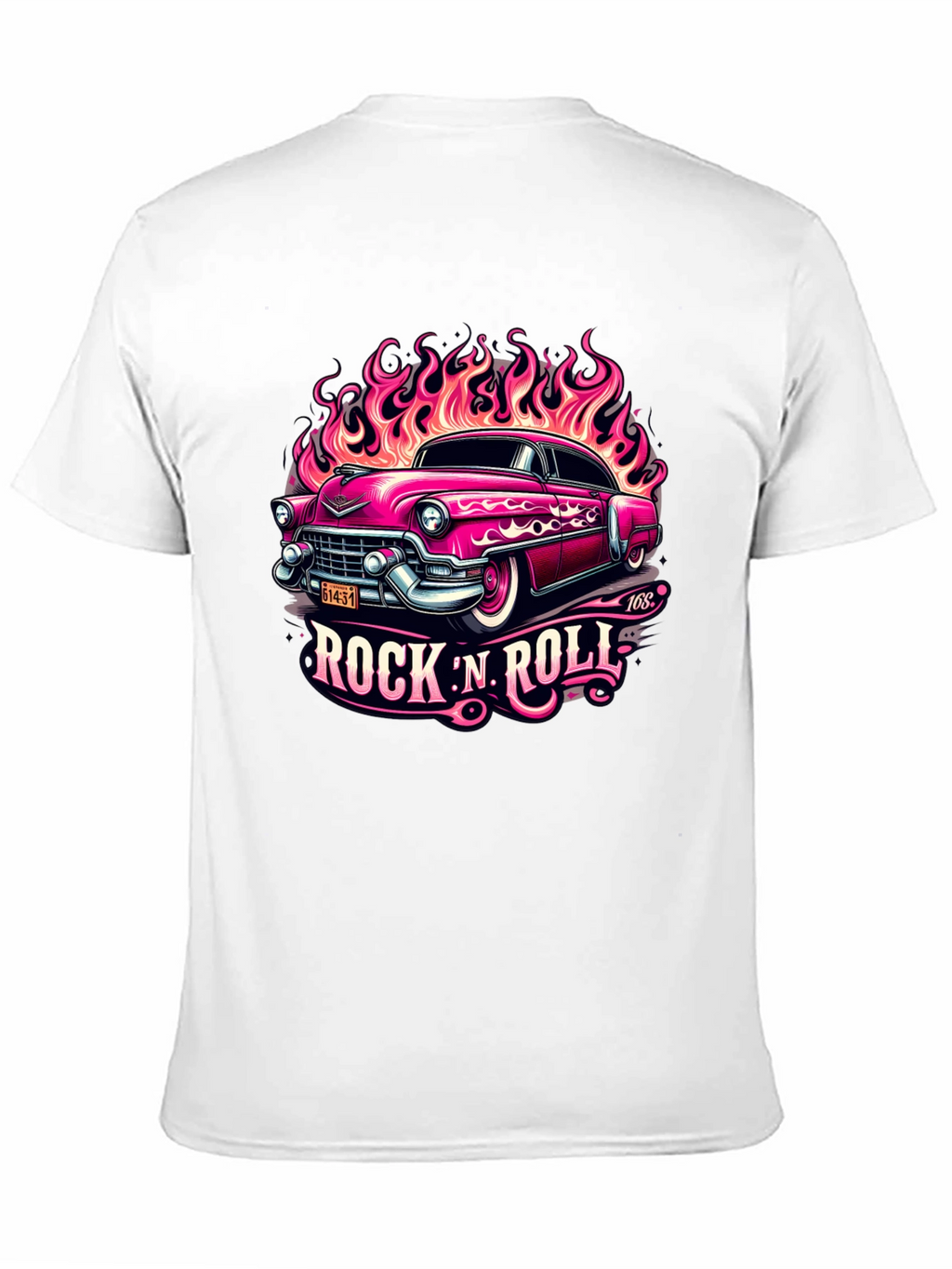 Rock N Roll Classic Car Graphic Tee