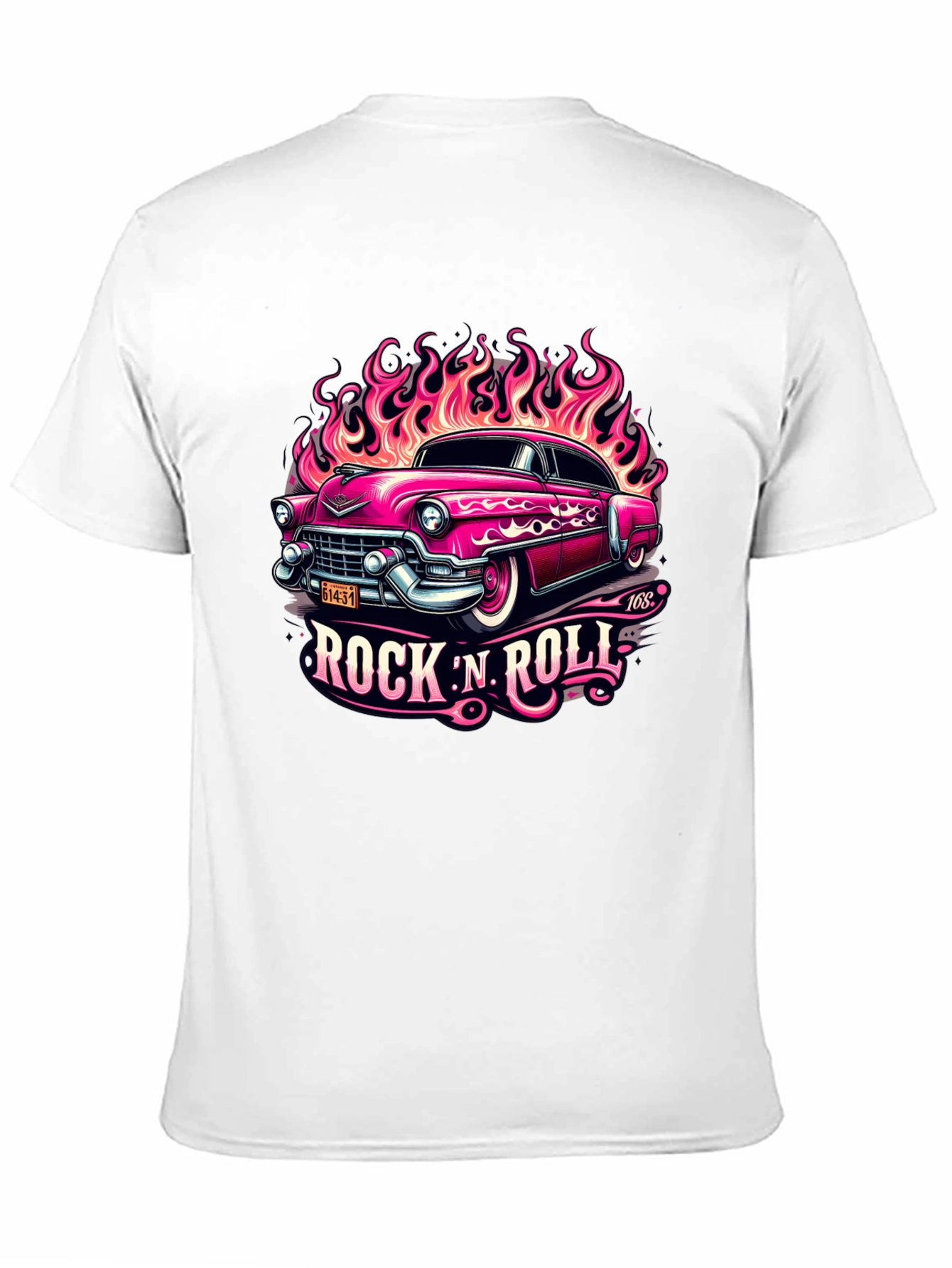 Rock N Roll Classic Car Graphic Tee