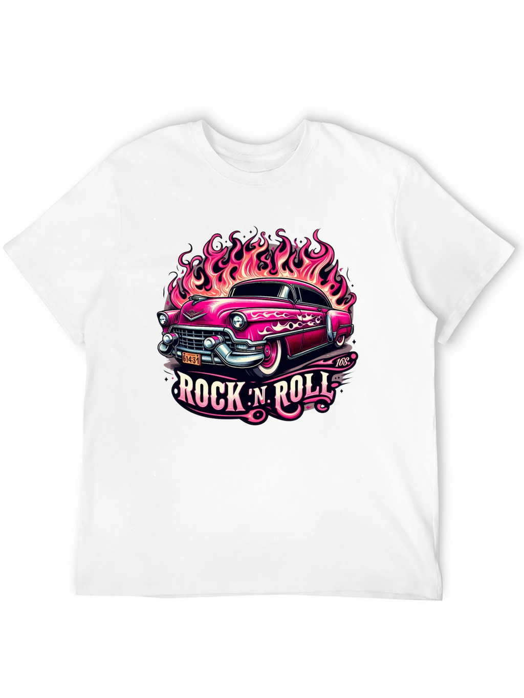 Rock N Roll Classic Car Graphic Tee