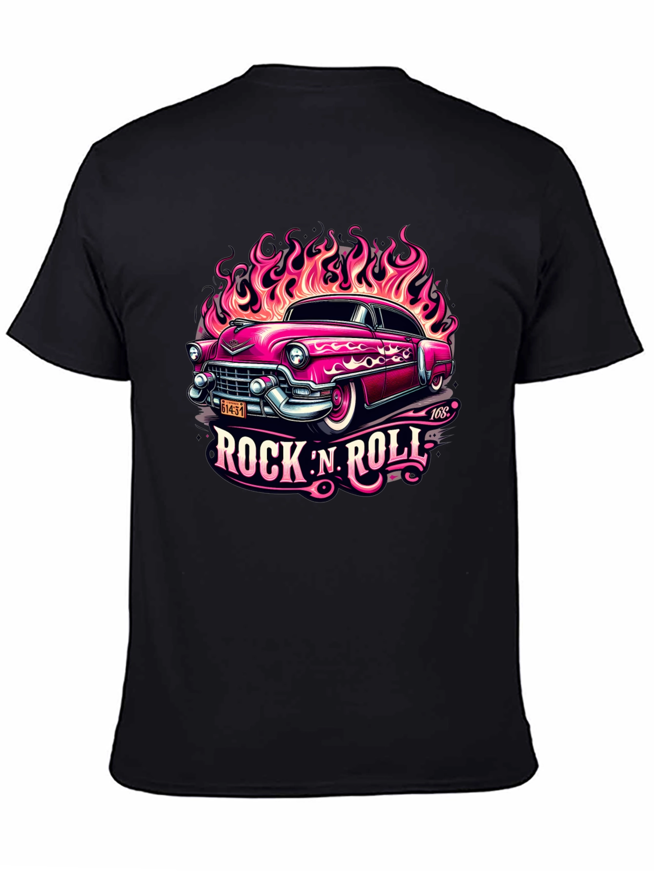 Rock N Roll Classic Car Graphic Tee