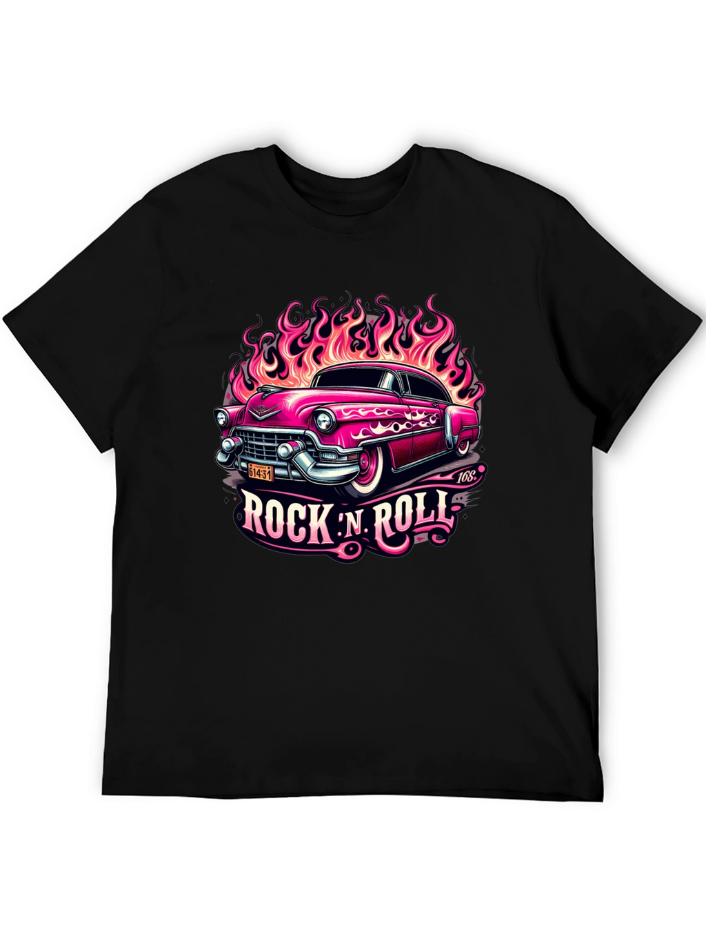 Rock N Roll Classic Car Graphic Tee