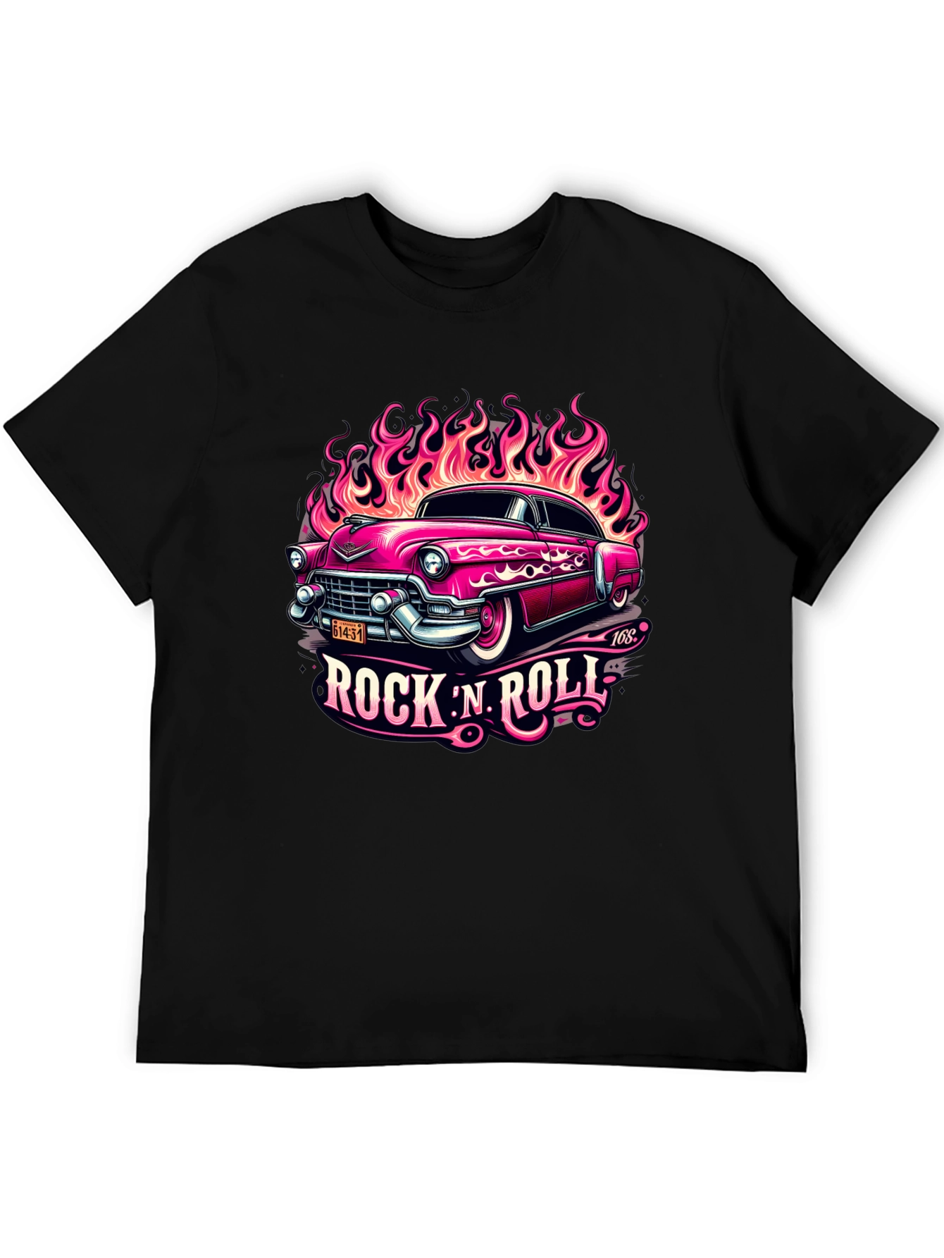 Rock N Roll Classic Car Graphic Tee