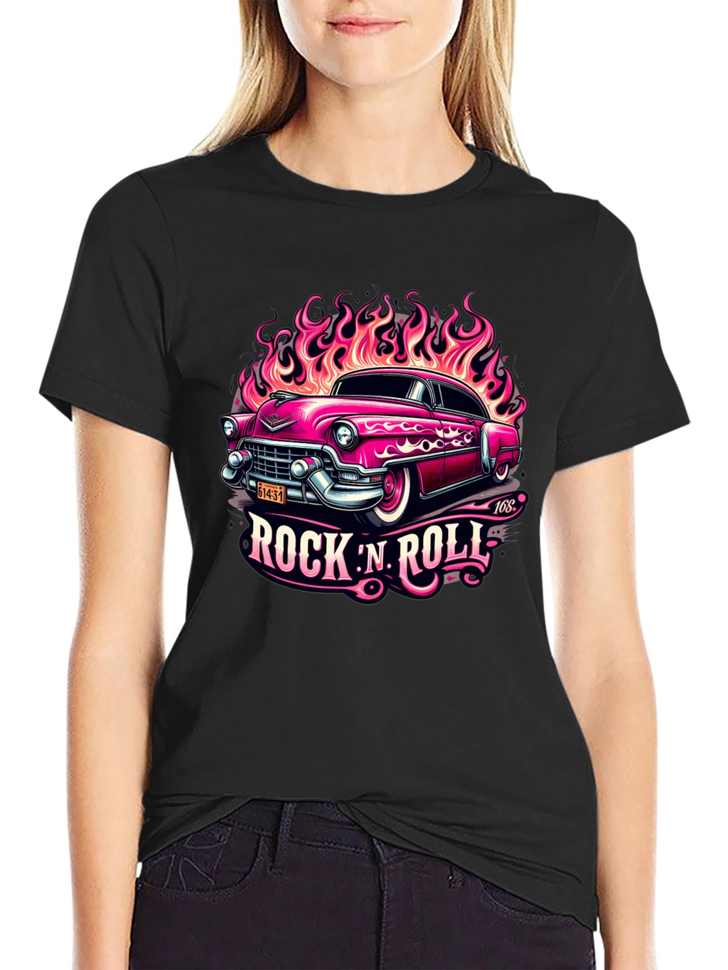 Rock N Roll Classic Car Graphic Tee