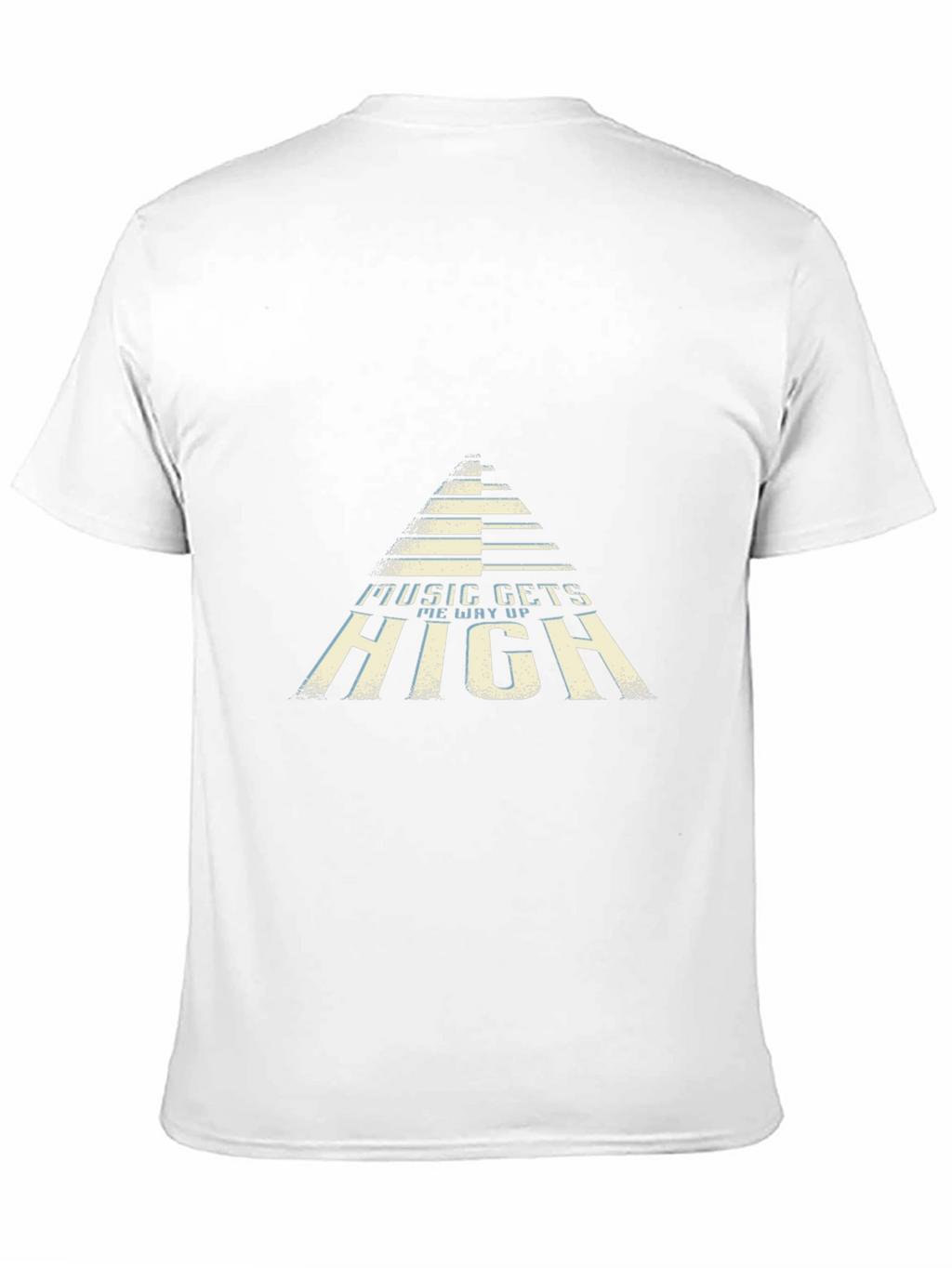 Music Gets Me Way Up Black Graphic Tee