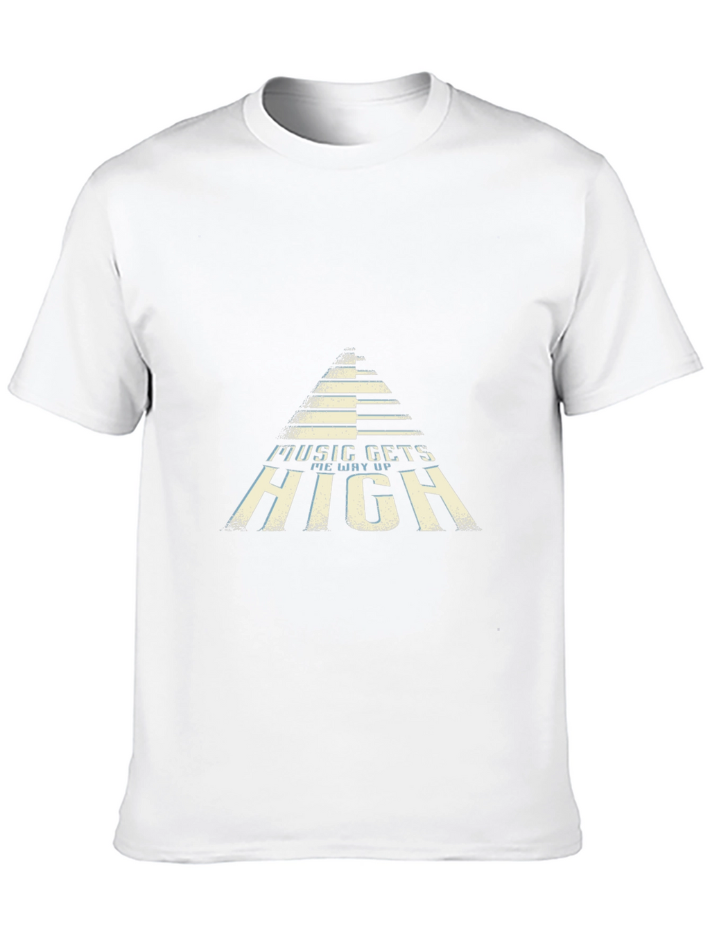Music Gets Me Way Up Black Graphic Tee