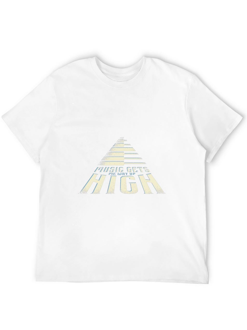 Music Gets Me Way Up Black Graphic Tee