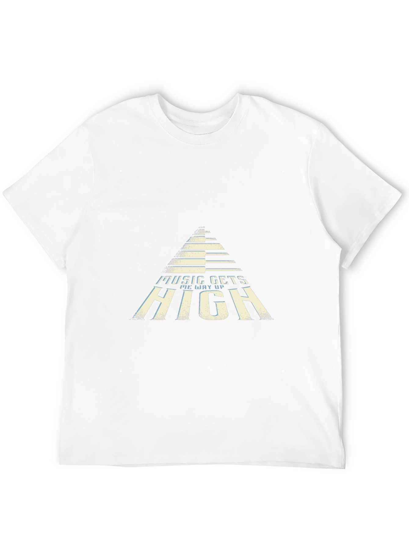 Music Gets Me Way Up Black Graphic Tee