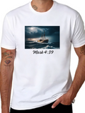 Mark 4:39 Ship Graphic T-Shirt