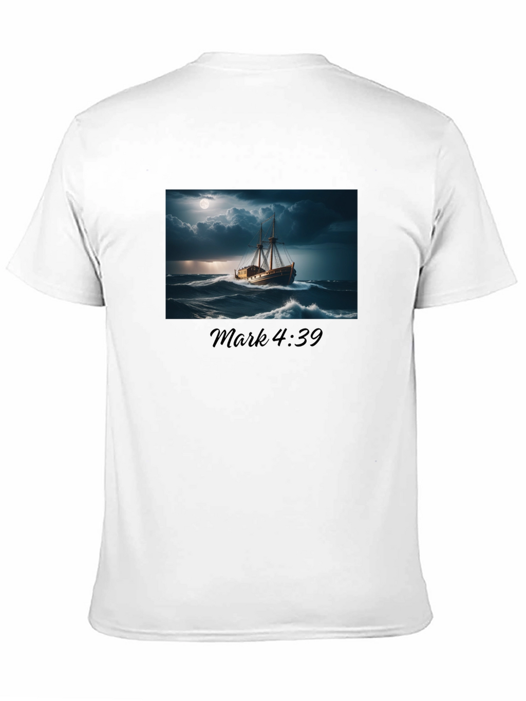 Mark 4:39 Ship Graphic T-Shirt