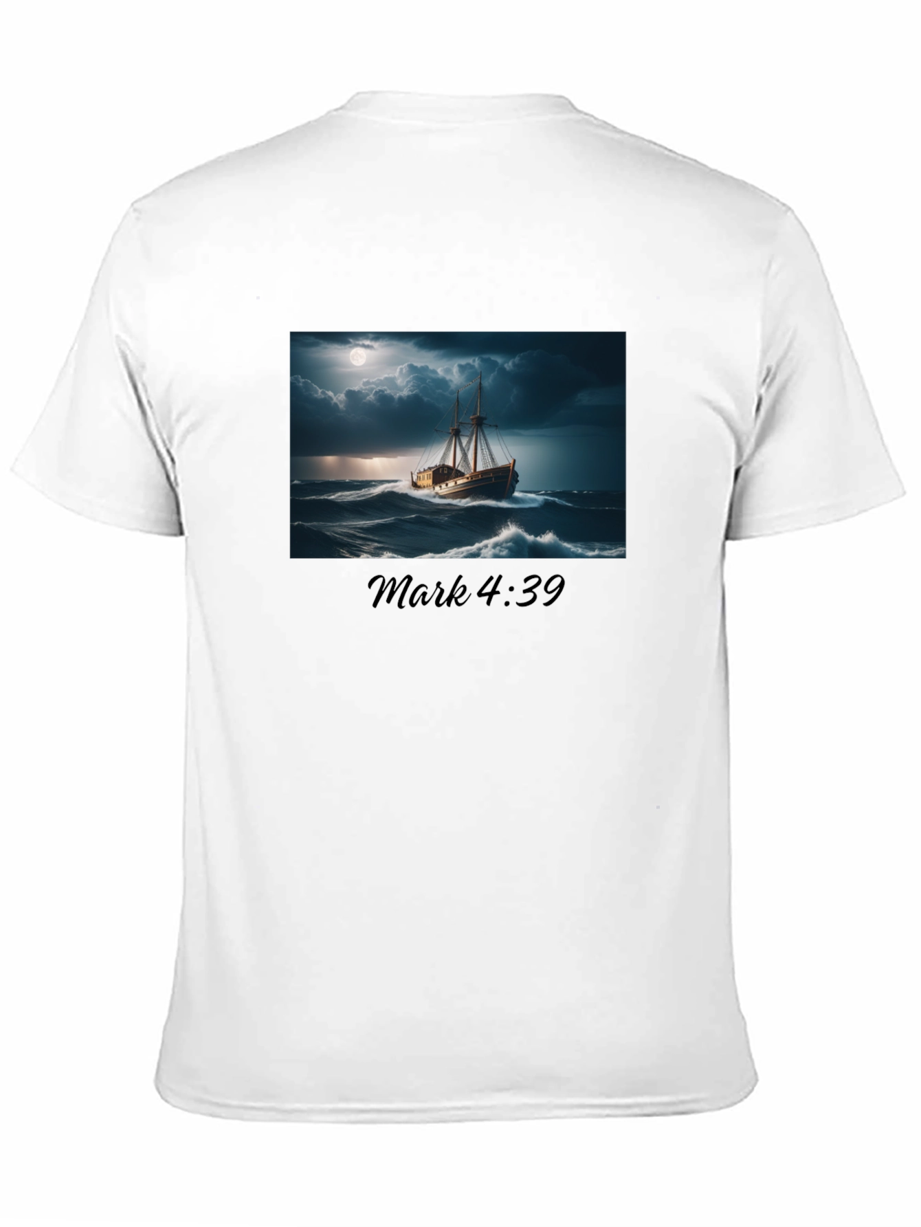 Mark 4:39 Ship Graphic T-Shirt