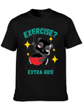 Funny Panda Extra Rice Graphic T-Shirt