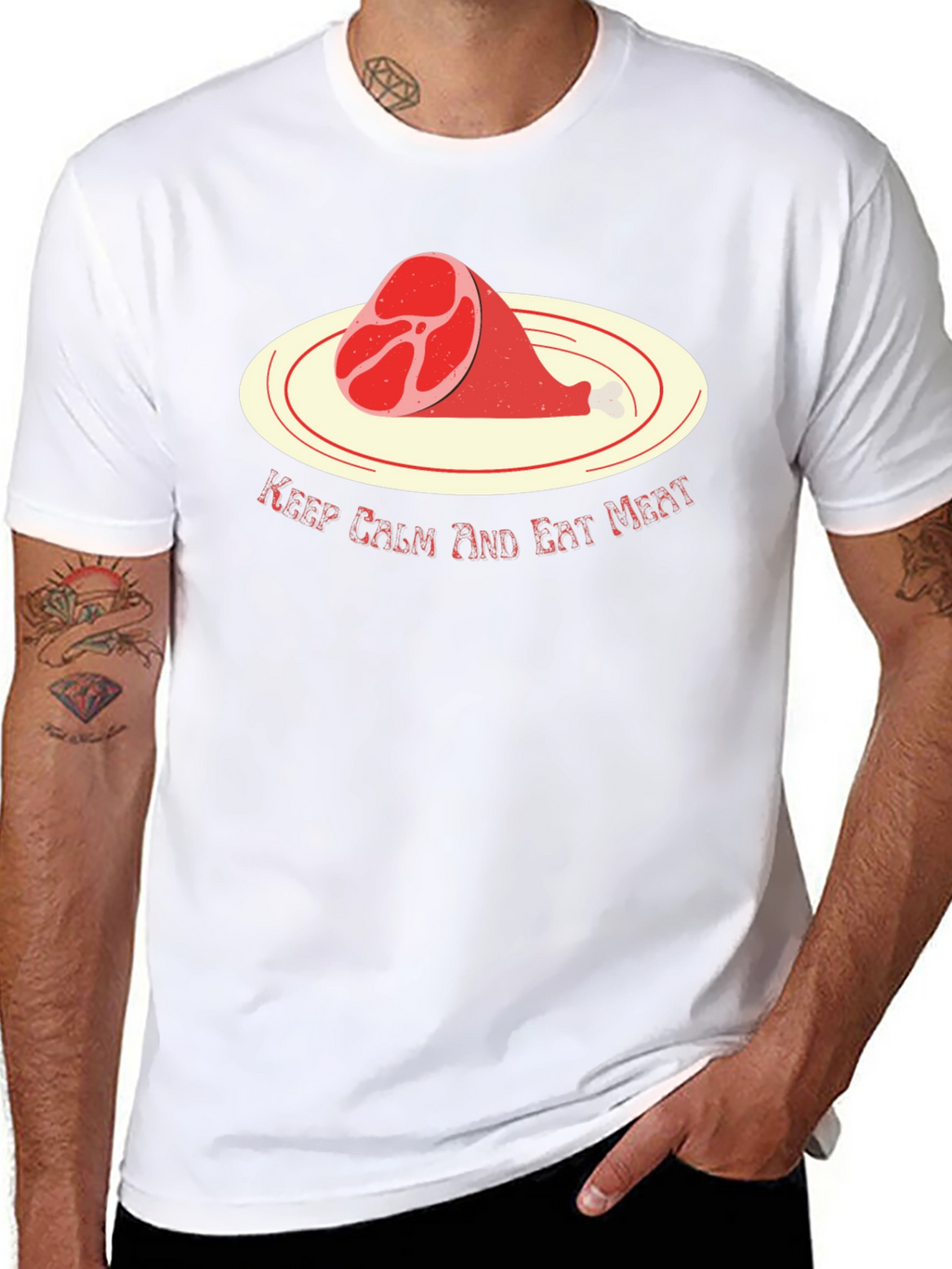 Keep Calm and Eat Meat T-Shirt