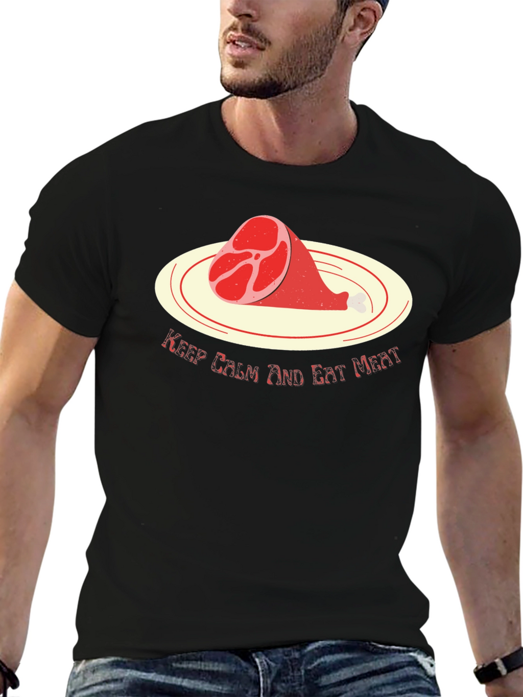 Keep Calm and Eat Meat T-Shirt