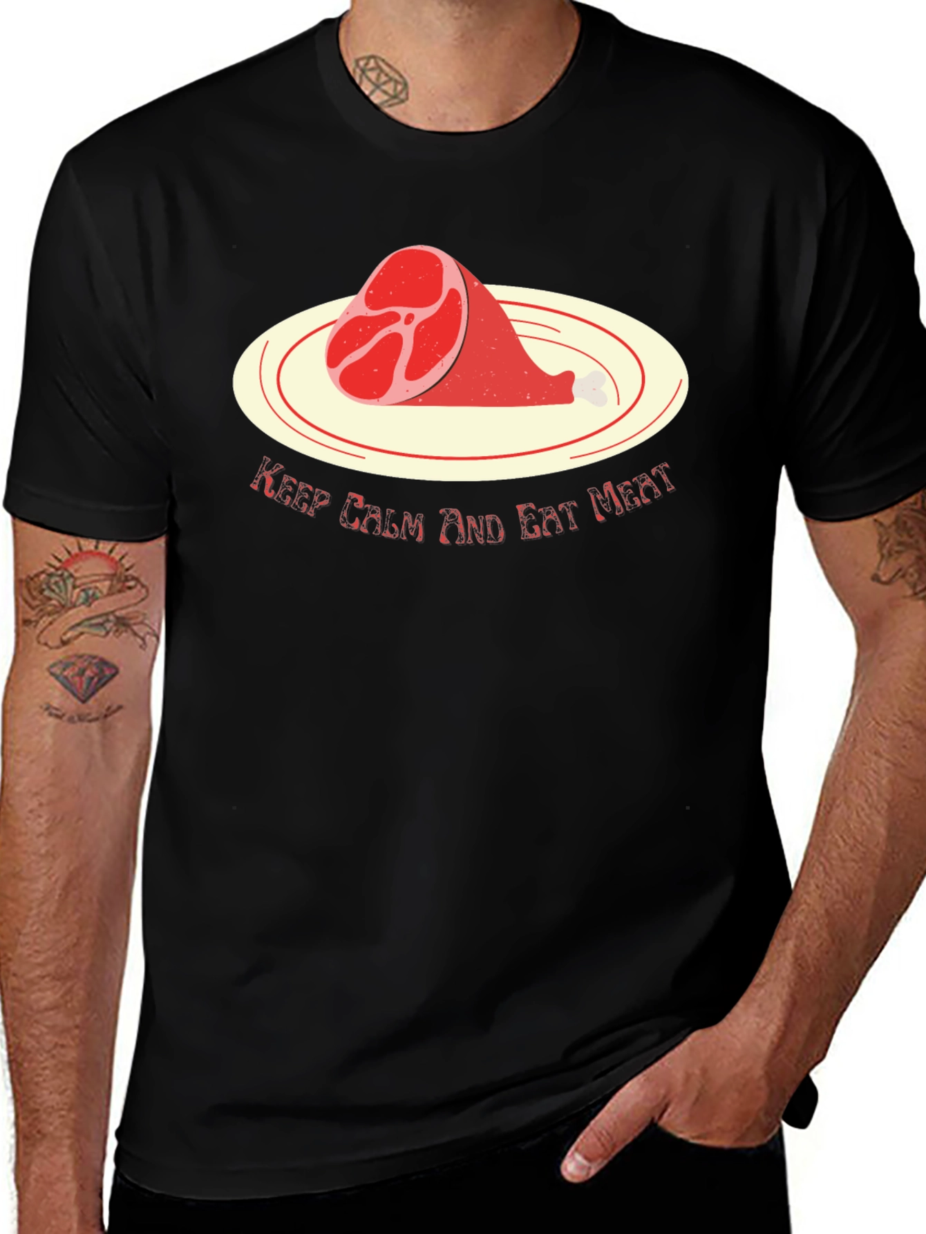 Keep Calm and Eat Meat T-Shirt