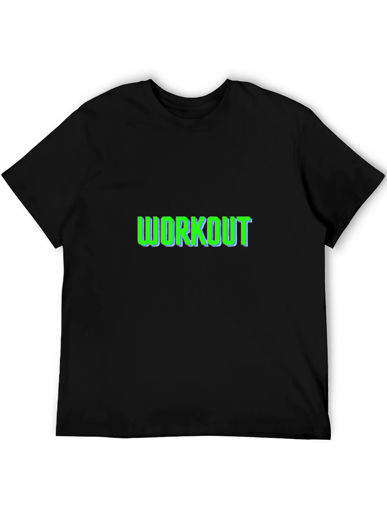 Workout Graphic Black T-Shirt