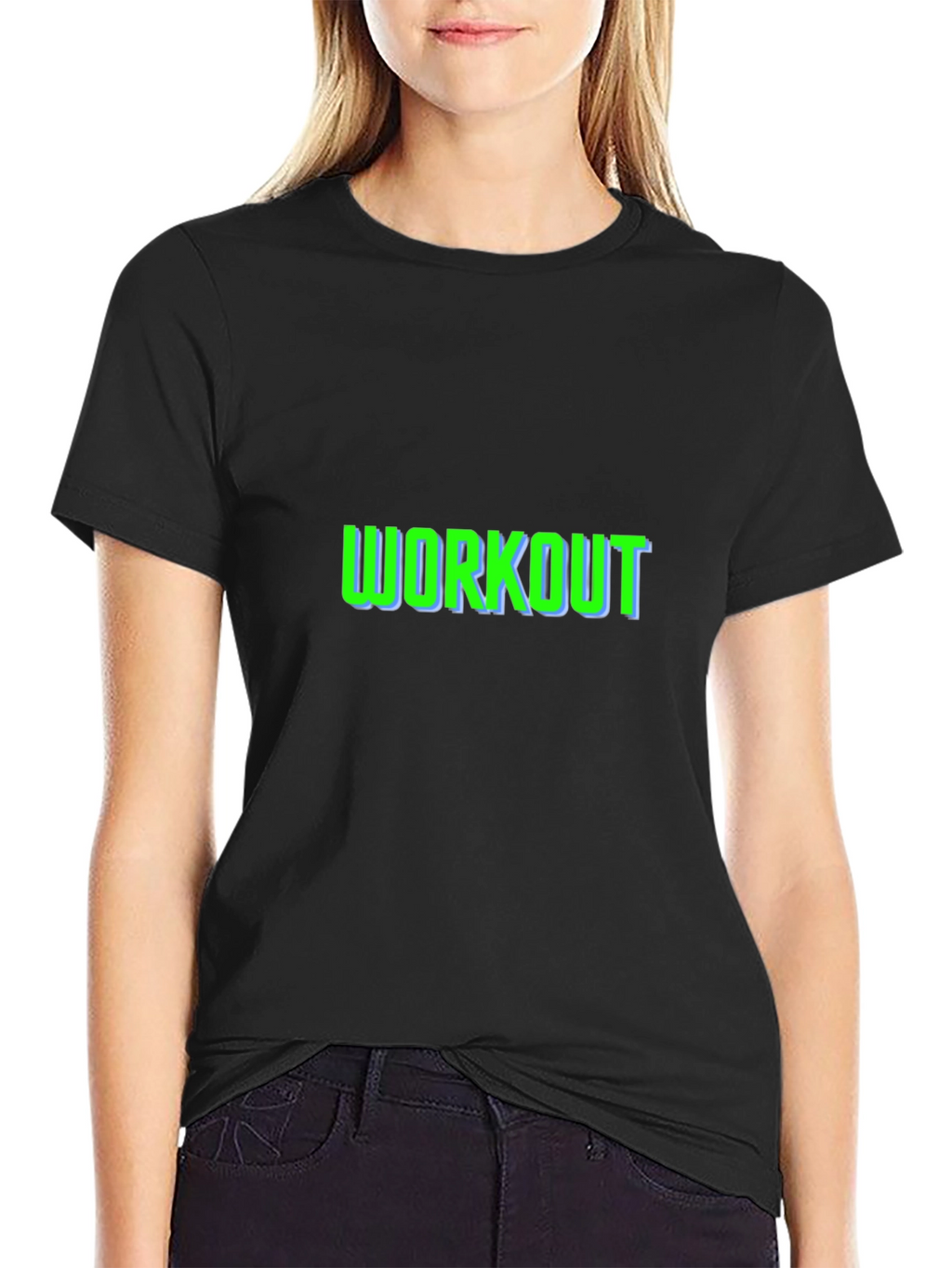Workout Graphic Black T-Shirt