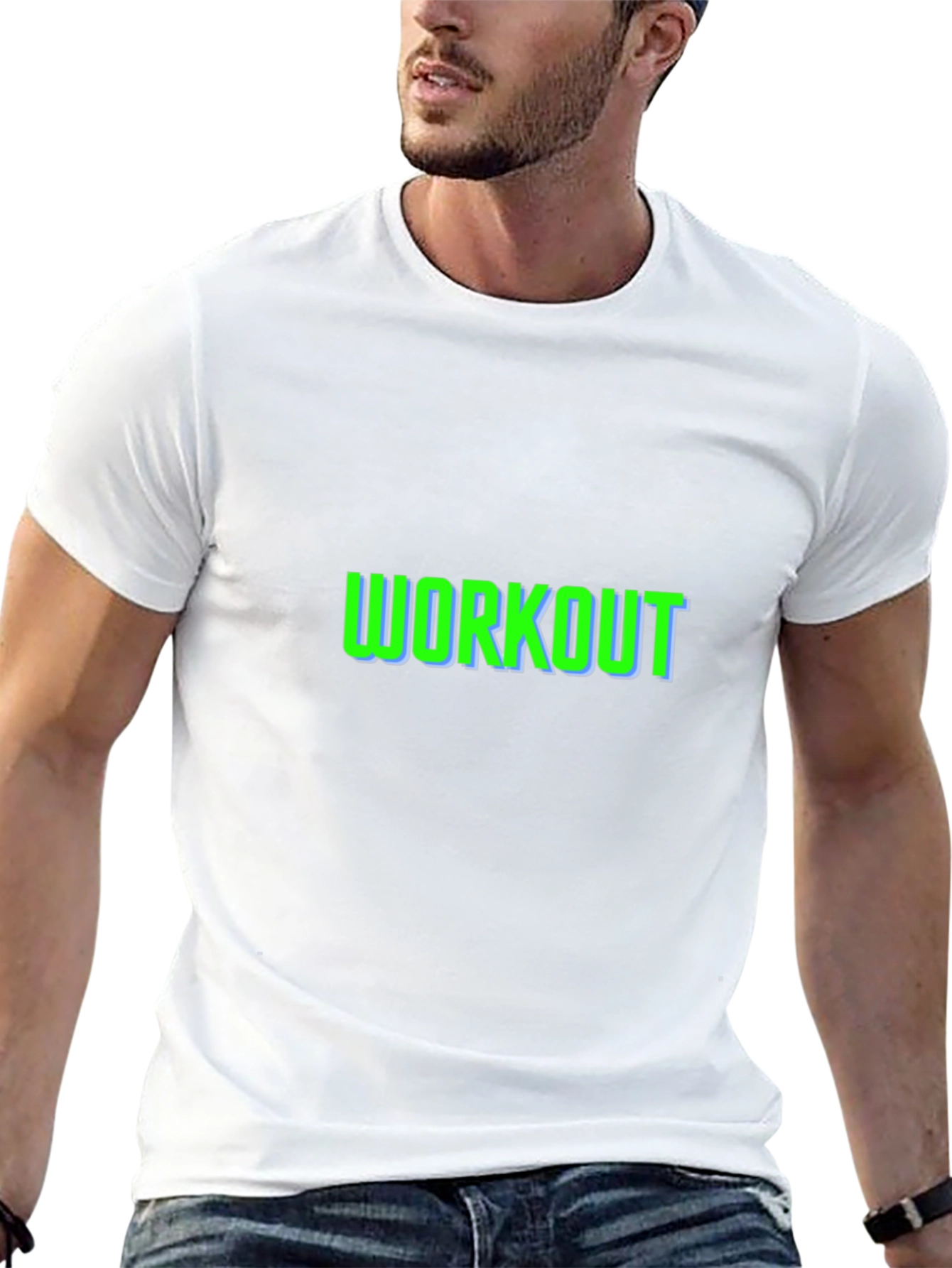 Workout Graphic Black T-Shirt