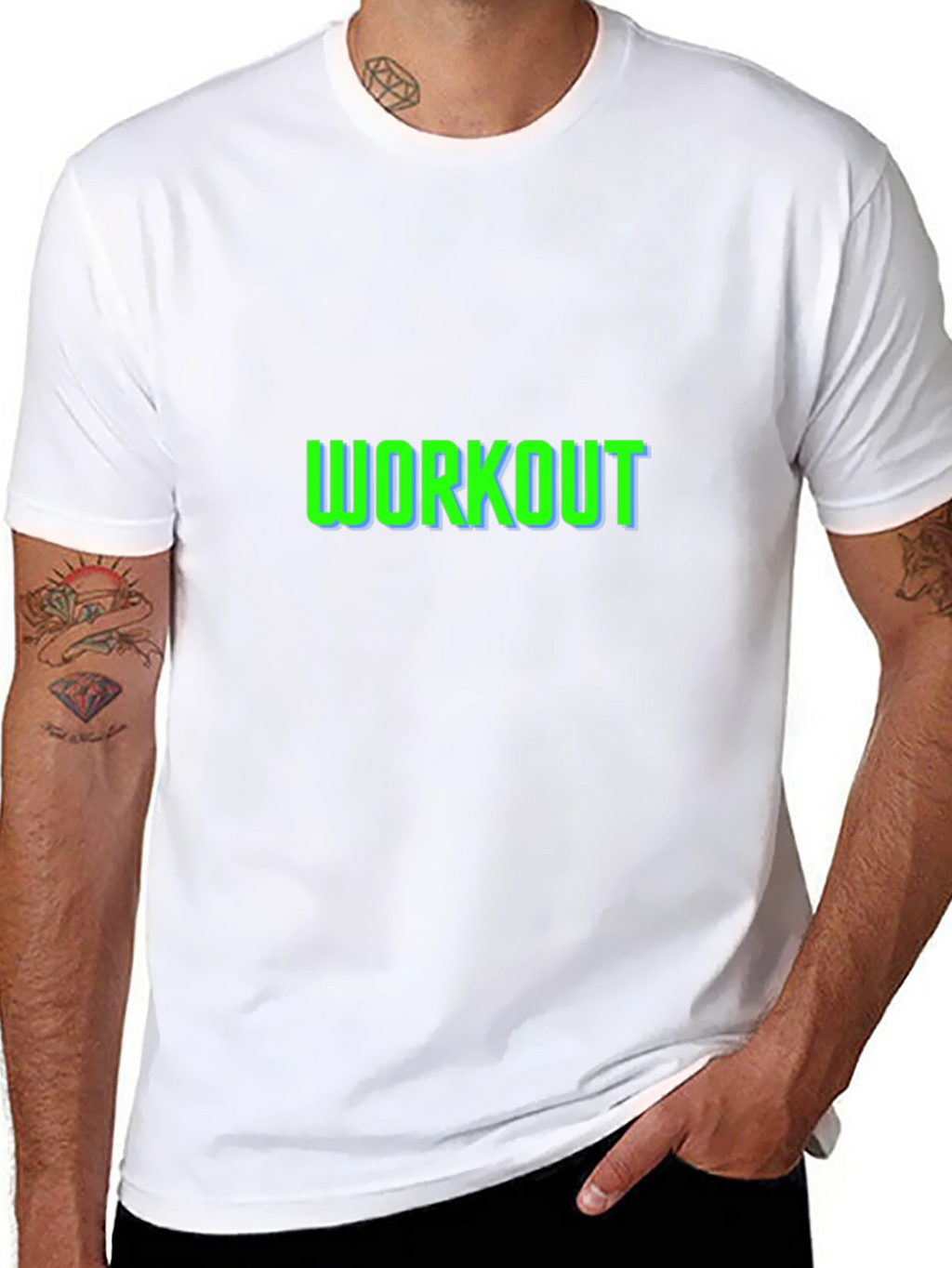 Workout Graphic Black T-Shirt