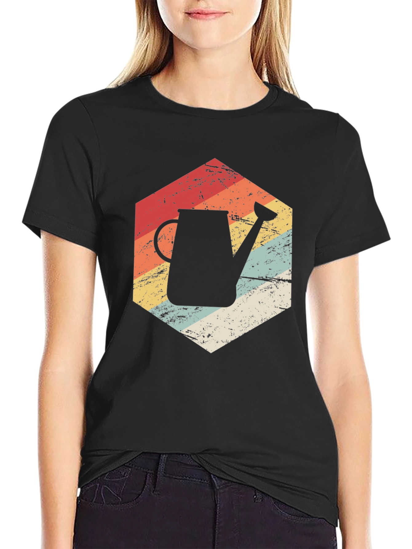 Retro Garden Watering Can T-Shirt