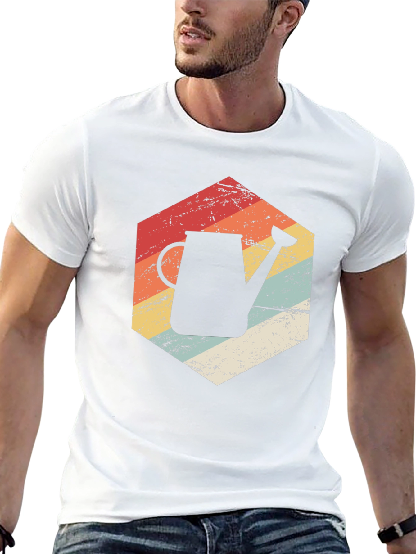 Retro Garden Watering Can T-Shirt