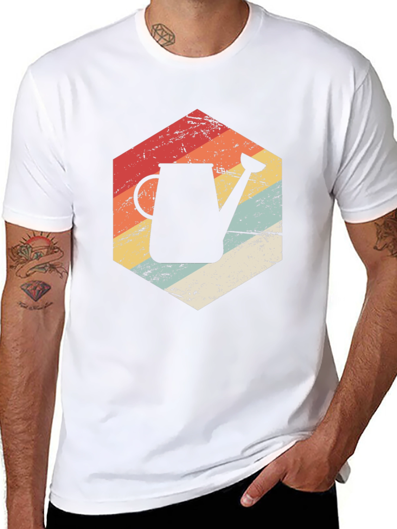 Retro Garden Watering Can T-Shirt